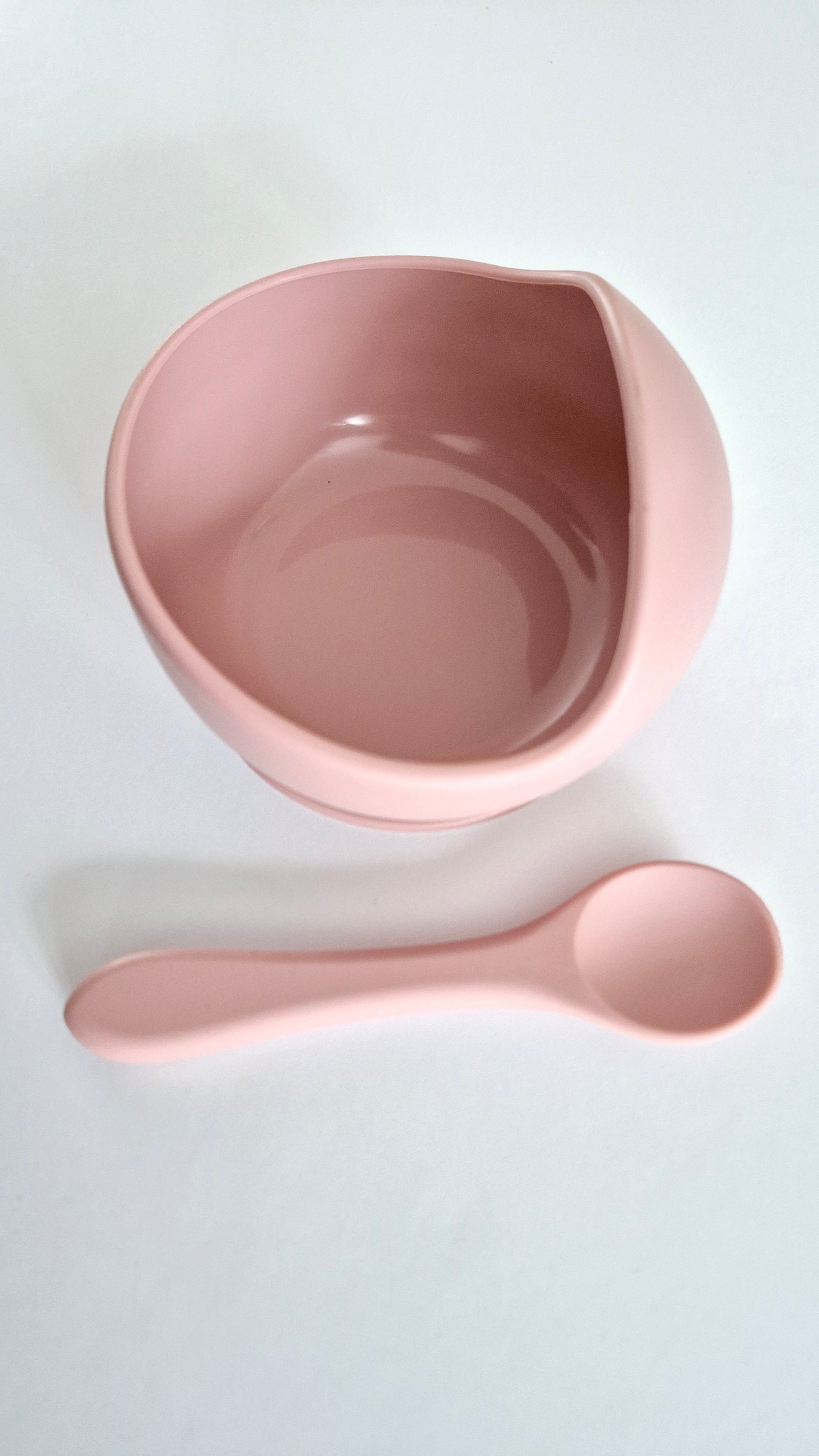 Bol et cuillère en silicone