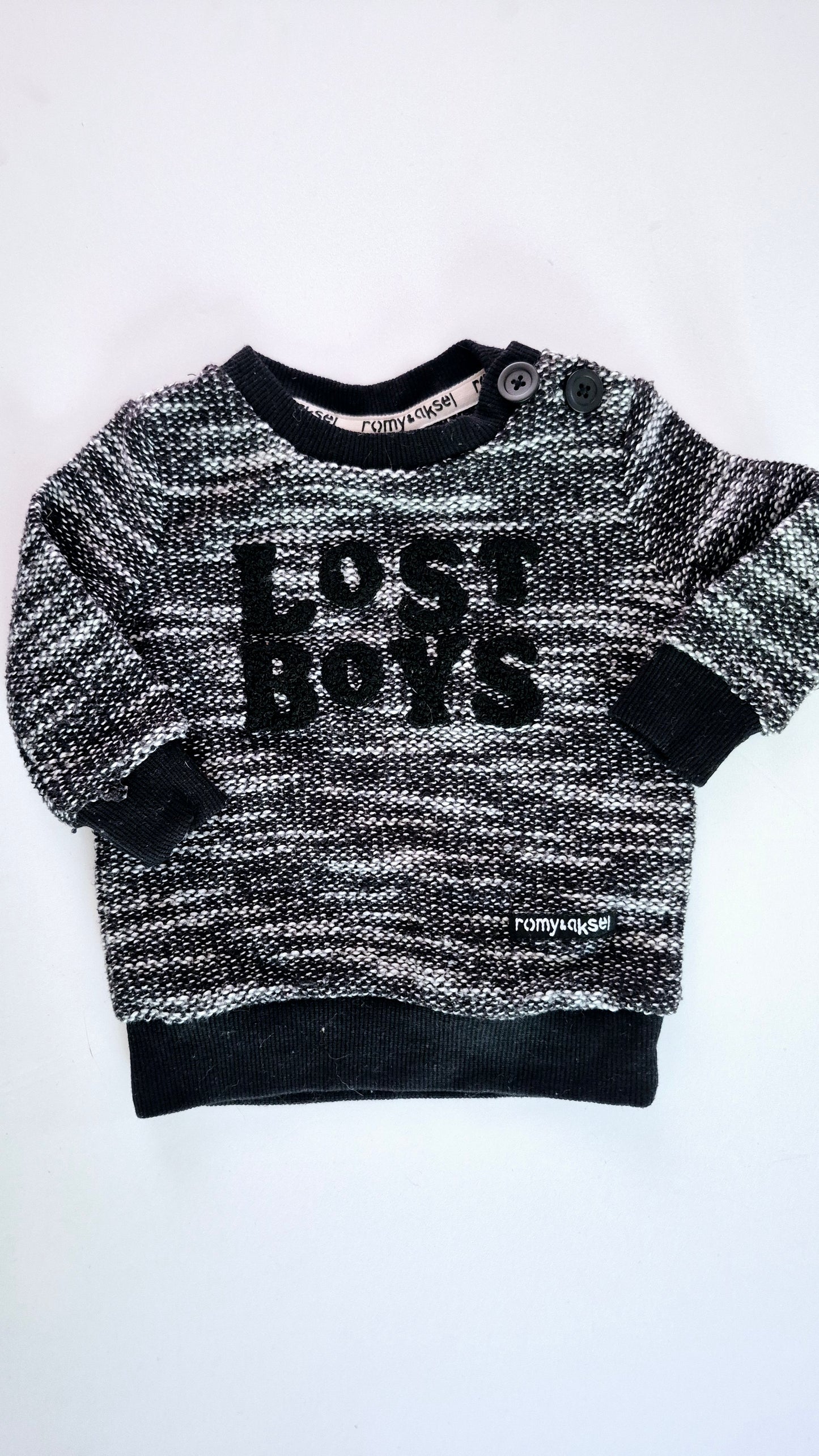 Chandail 3 mois Romy et Aksel