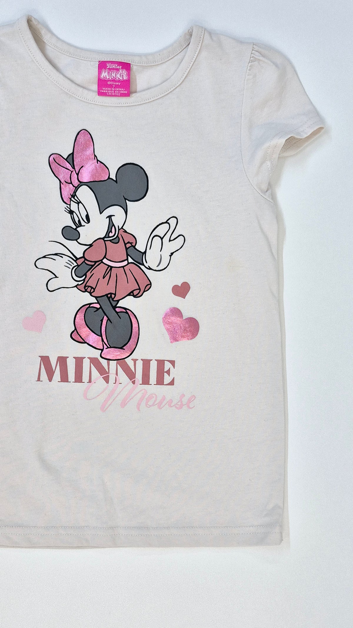 Chandail 7A Minnie Mouse (Imparfait voir photo)