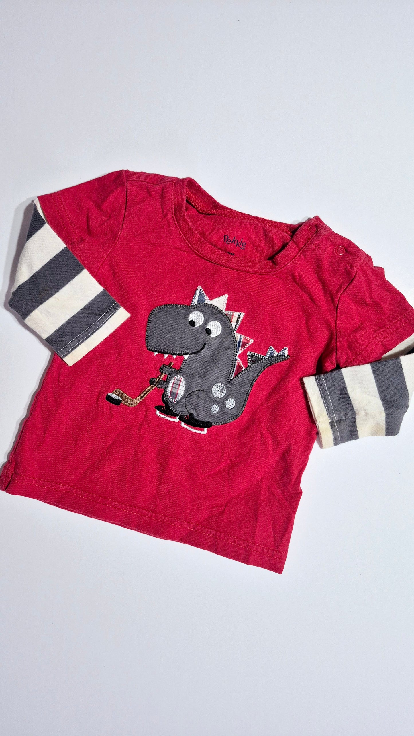 Chandail 9 mois Pekkle (Imparfait tache au manche)