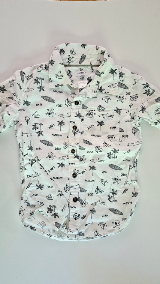 Chemise 4-5T Carter's (Imparfait léger voir photo)