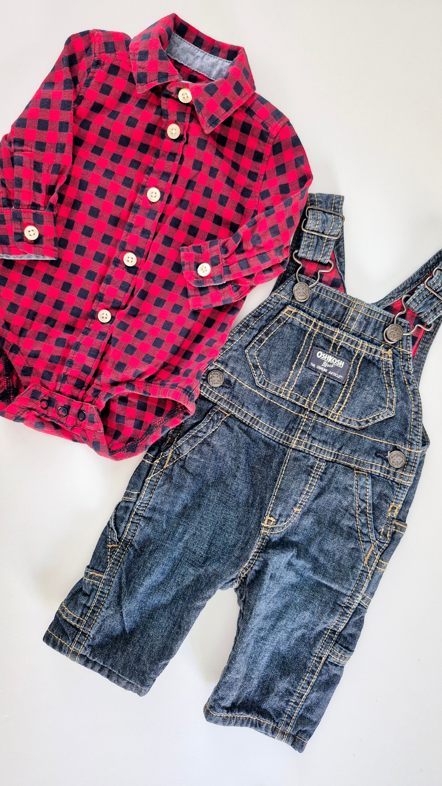 Ensemble 3 mois OshKosh Porté 1x