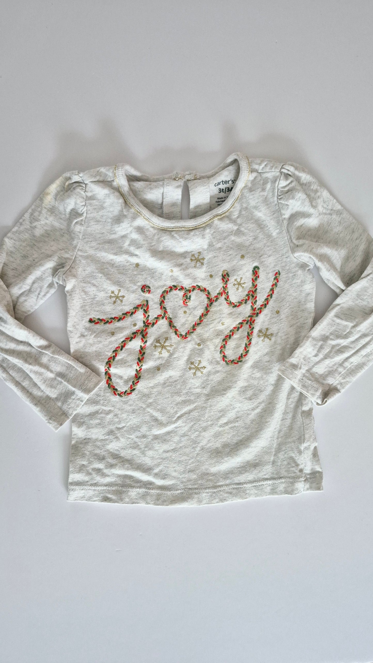 Chandail 3T Carter's (Imparfait voir photo)