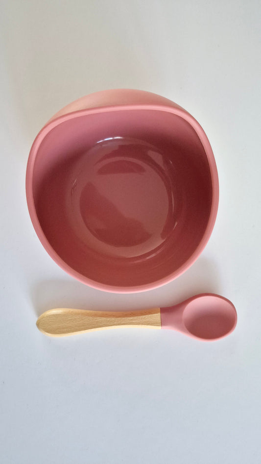 Bol avec cuillère en bois