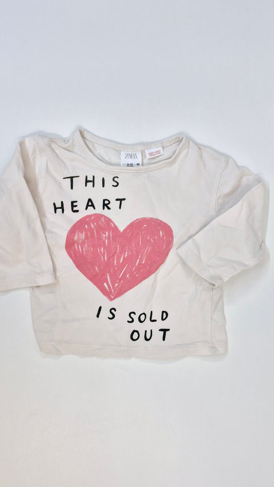 Chandail 9-12 mois Zara