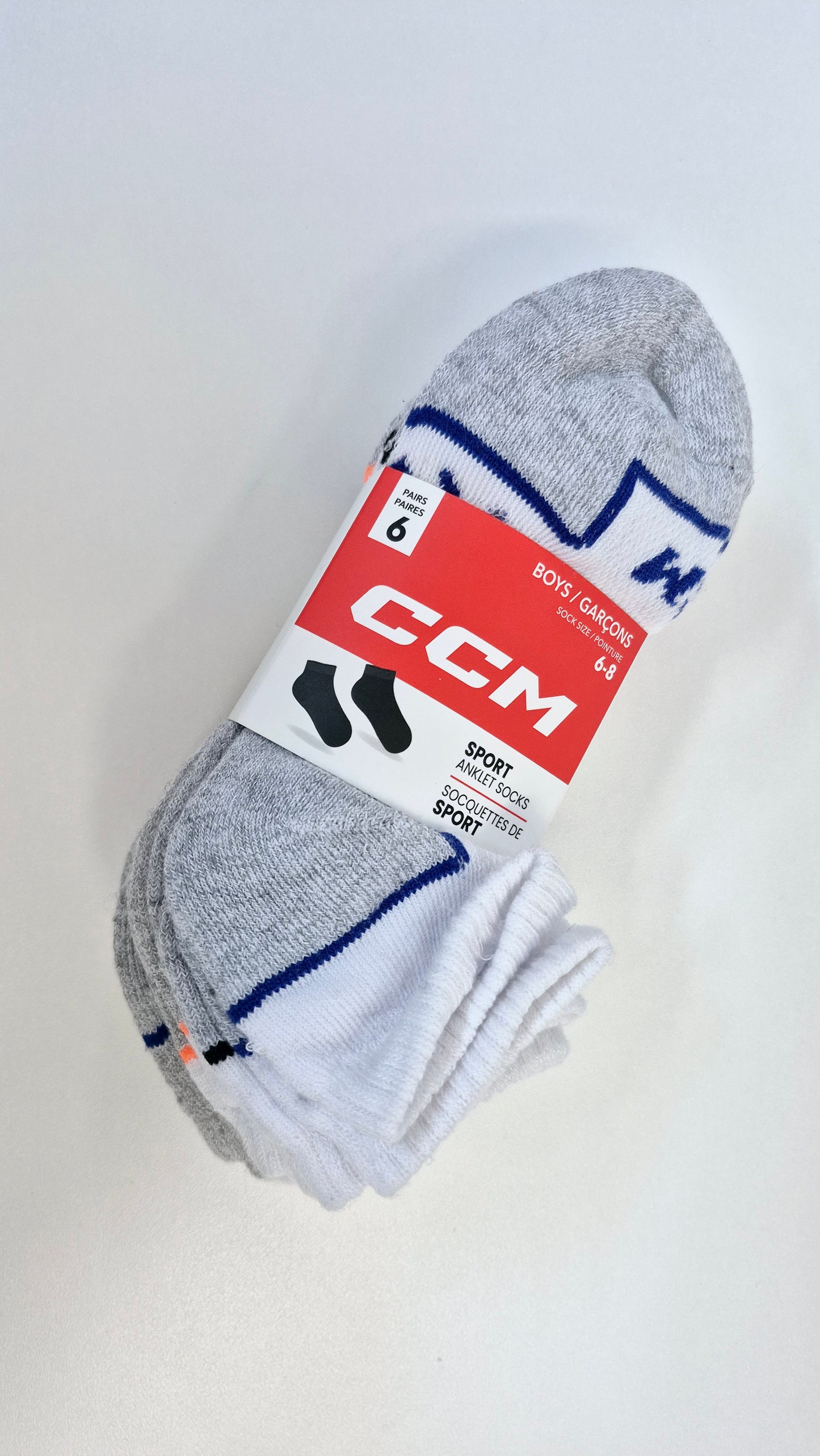 Bas (6pack) Pointure 6-8A CCM Neuf