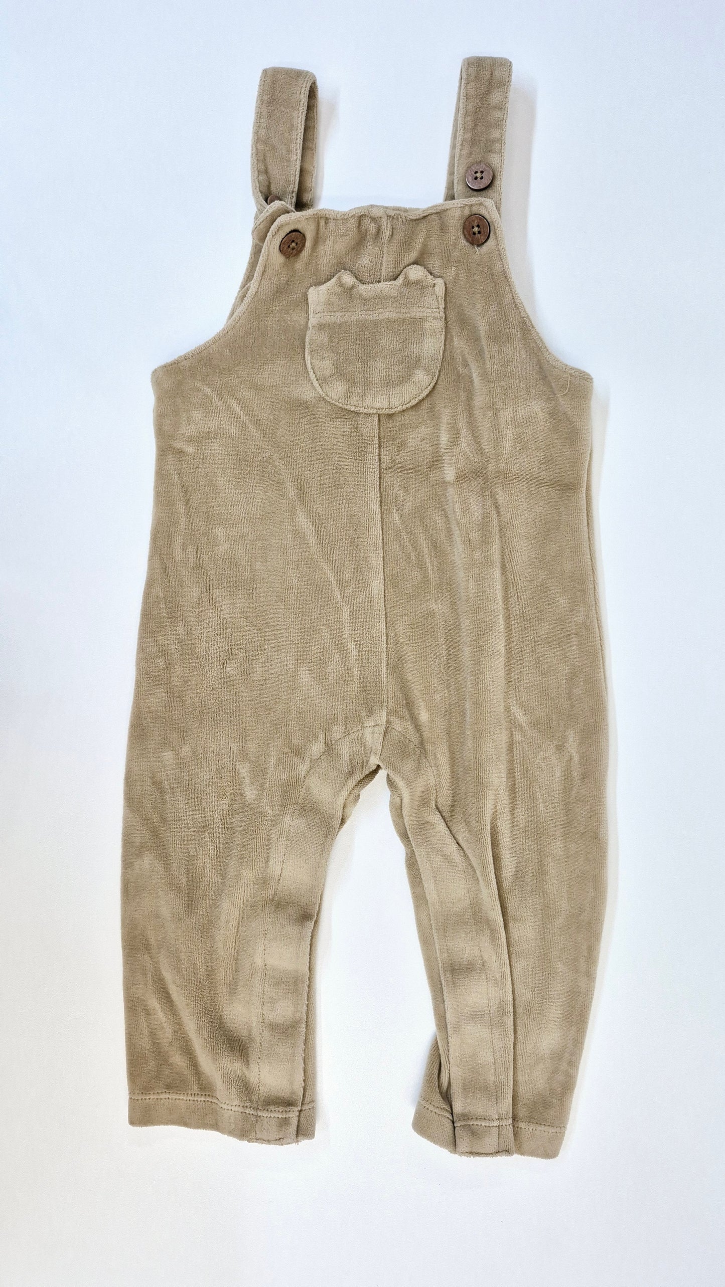 Salopette (Velour) 6-9 mois (Sans étiquette)