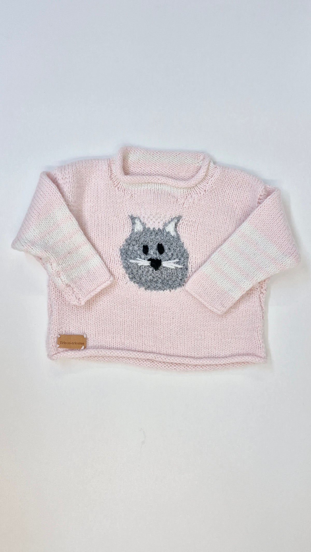 Veste Tricot 12-18 mois Création Québécoise Tricoti-Tricoton