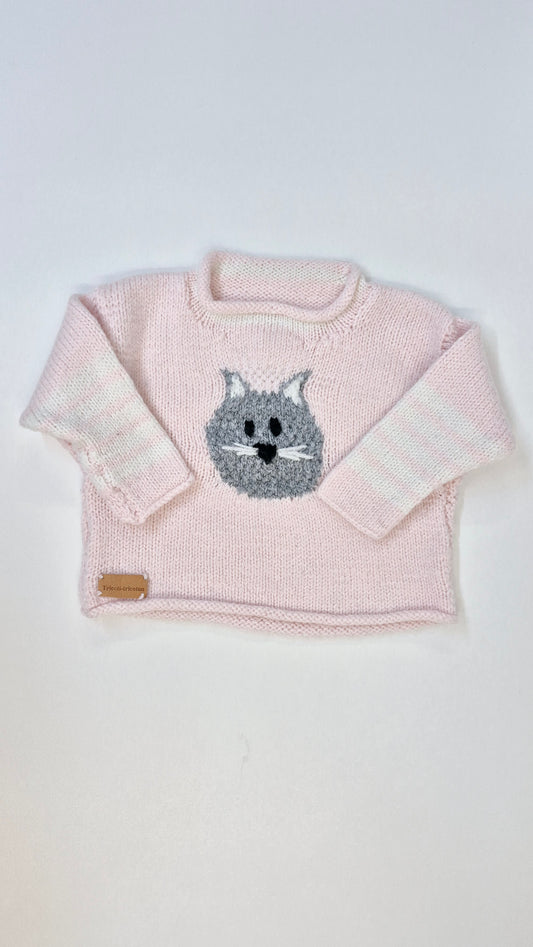 Veste Tricot 12-18 mois Création Québécoise Tricoti-Tricoton